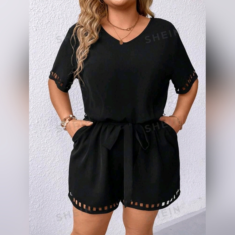 Laser Cut Jumper Romper Short size 20 - Picture 1 of 5